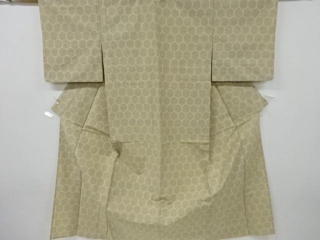 JAPANESE KIMONO / ANTIQUE HITOE KIMONO / SILK / TOKAMACHI TSUMUGI / WOVEN KIKKO
